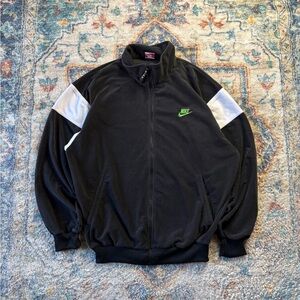 Vintage Nike Velour Zip-up Track Jacket Medium